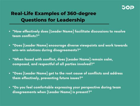 360 review questions for leaders